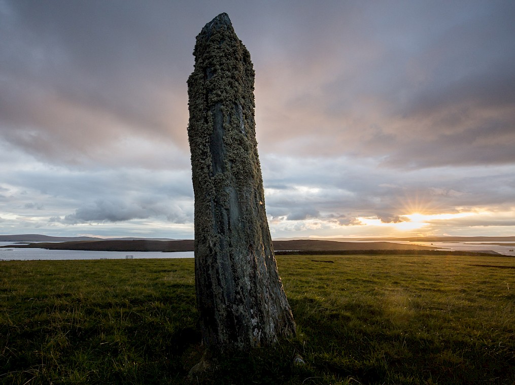 Standing stone at Clivocast